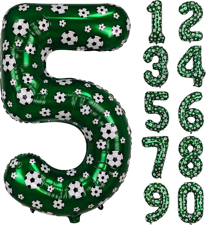40 Inch Soccer Number 5 Balloons Large Foil Balloon Number 5 Birthday Deco | by Exquisitehighqualitypartydecorationstomeetyoureveryneed%EF%BC%81