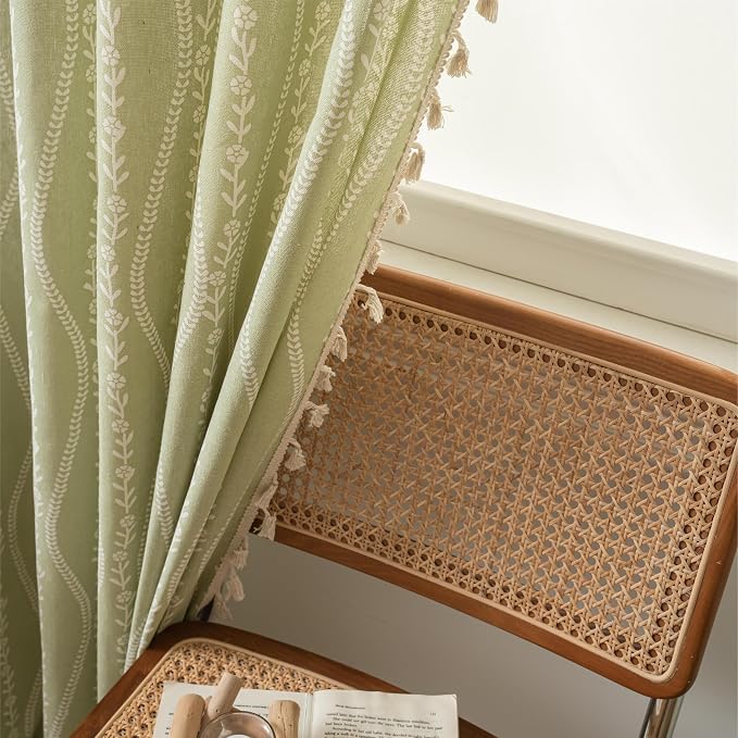 Sutuo Home Green Boho Curtains 84 Inches Long - Image 8