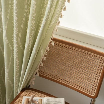 Sutuo Home Green Boho Curtains 84 Inches Long - Image 8