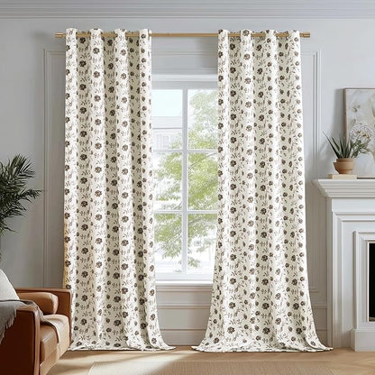 Beauoop Floral 100% Blackout Curtains - Image 4