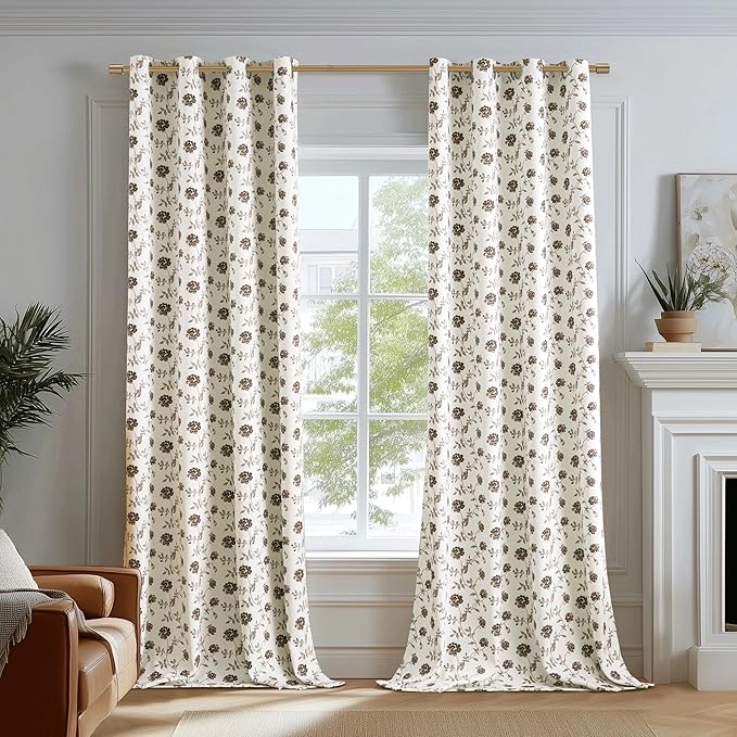 Beauoop Floral 100% Blackout Curtains - Image 4