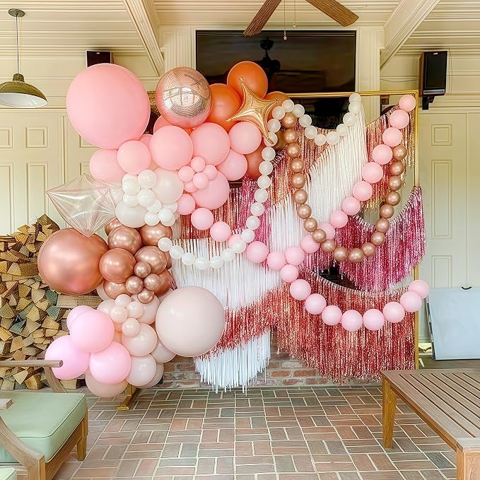 Pastel Pink Linking Balloons, Quick Linked Balloon - Image 5