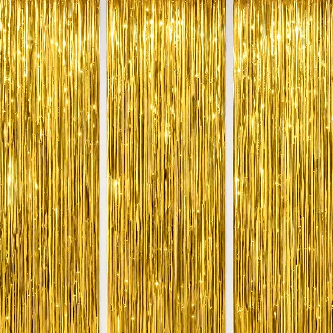 DECOCKRAT 3 Pack Foil Fringe Backdrop by DECOCKRAT