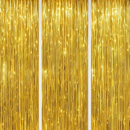 DECOCKRAT 3 Pack Foil Fringe Backdrop by DECOCKRAT