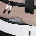 Vooray 22L Boost Duffel Bag – Small Travel & Sports Gym Bag for Women and Men with Shoe Pocket, Weekender for Overnight Football, Travel, Hospital Stays or Workout, Neutral Color Block