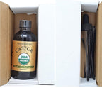 PRIME NATURAL Organic Castor Oil (4oz / 120ml) - USDA Certified Organic, Pure, Cold Pressed, Thick, Hexane Free - Stimulate Growth for Eyelashes, Eyebrows, Hair, Skin Moisturizer