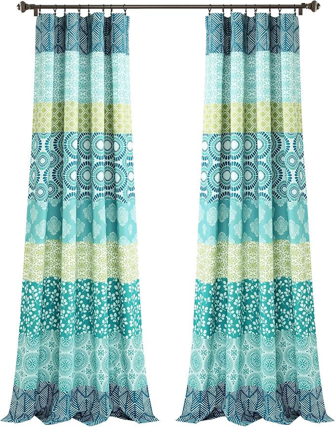 Lush Decor Bohemian Stripe Window Curtain Panels - Image 7