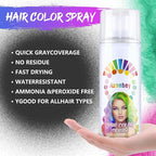 Halloween Hair Spray,Temporary Hair Color Spray for Women Kids Men,Washable Hairspray,Colored Hair Spray,Color Hairspray for Halloween,Party,Cosplay,Christmas Day (Black)