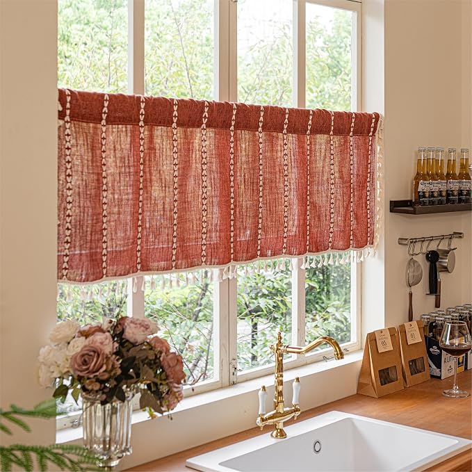 Sutuo Home Boho Short Curtains Valance by SutuoHome