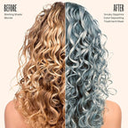 Overtone Semi Permanent Hair Color Conditioner, Smoky Sapphire, 8 oz, Nourishing, Damage-Free, Color Depositing Mask for All Hair Types with Shea Butter & Coconut Oil, Vegan & Cruelty-Free
