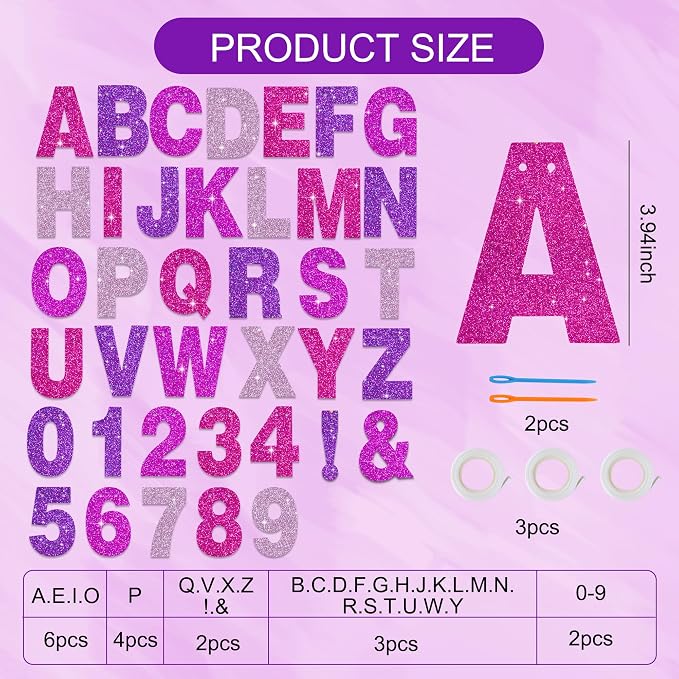 BEISHIDA 116 PCS A-Z DIY Letter Banner Kit Make Your Own Banner Including 111 - Image 5
