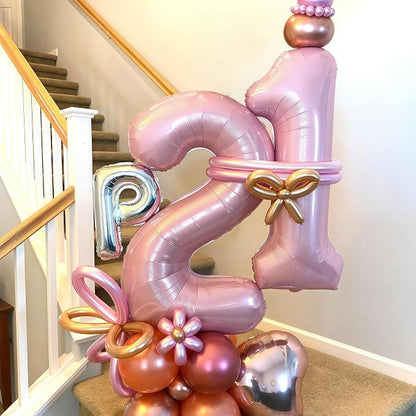 40 Inch 20th Birthday Balloon for Women - Image 5