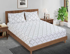 LANE LINEN 100% Organic Cotton King Size Pillow Cases Set of 2 (20"x36") - Pillow Cases King Size, Organic Cotton Pillowcases, King Size Pillow Case Set, King Pillow Cases Set of 2 - Trellis Silver