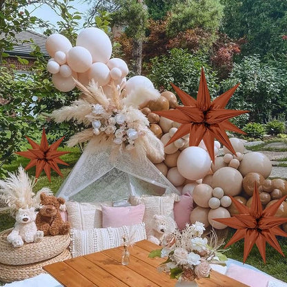 ZAKVOOR 60 Pcs Star Balloons 12 Spike Foil Explosion Party Decoration Balloons - Image 6