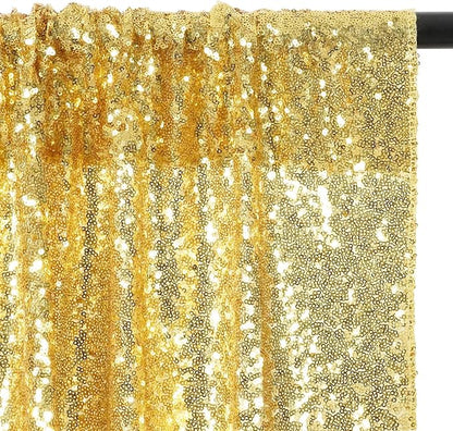Eternal Beauty Gold 3mm Sequin Backdrop 7x7 Ft - Image 6