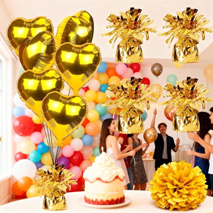 Balloon Weights, 24 Pieces, Weight 0.36Lb | Aluminum Foil, Suitable - Image 5