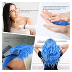Temporary Blue Hair Color Wax 4.23 oz, Instant Natural Hairstyle Cream Dye, Disposable Coloring Mud for Men Women Youth, Washable Styling Pomades, Party Cosplay DIY Halloween