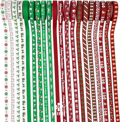 3/8 inch 100 Yards Assorted Christmas Ribbon - Image 8