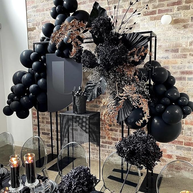 200 Pieces Black Balloons Different Sizes 5 10 12 18 Inch Latex Balloons - Image 5