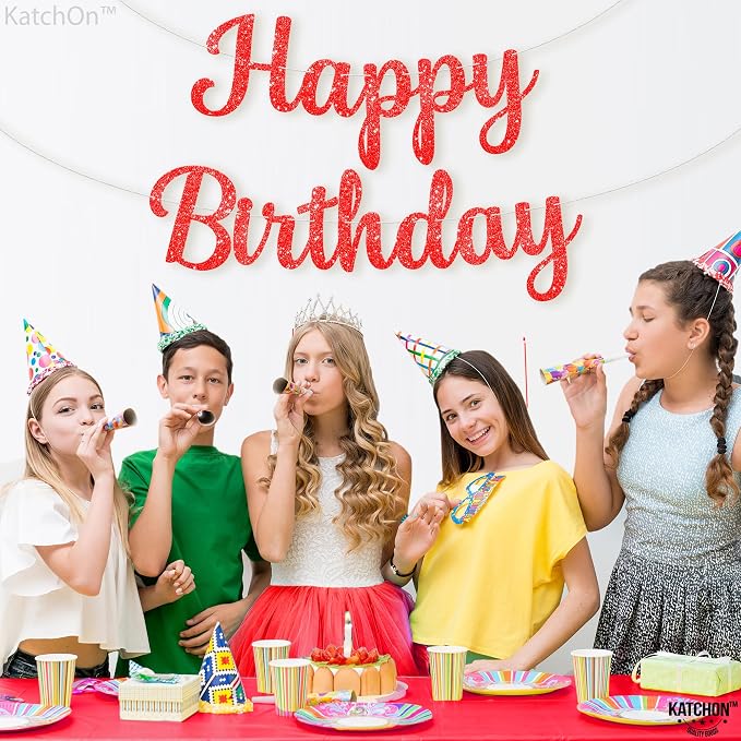 KatchOn Happy Birthday Banner For Birthday Decorations -10 Feet Pre Strung | - Image 8