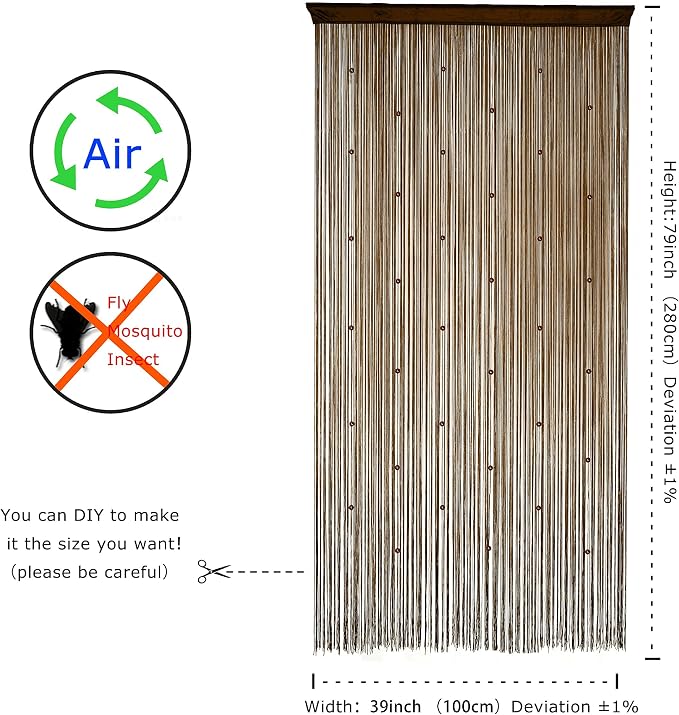 Beaded Curtain Door String Curtains - Image 4