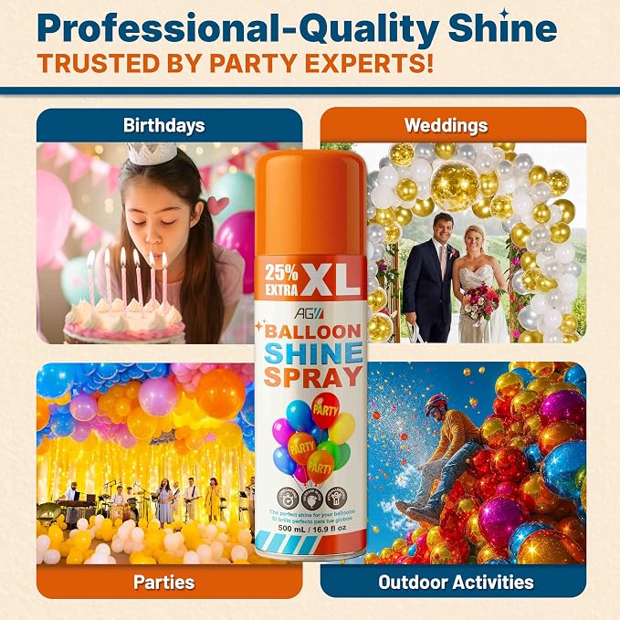 Balloon Shine Spray, High Gloss Finish - Image 3