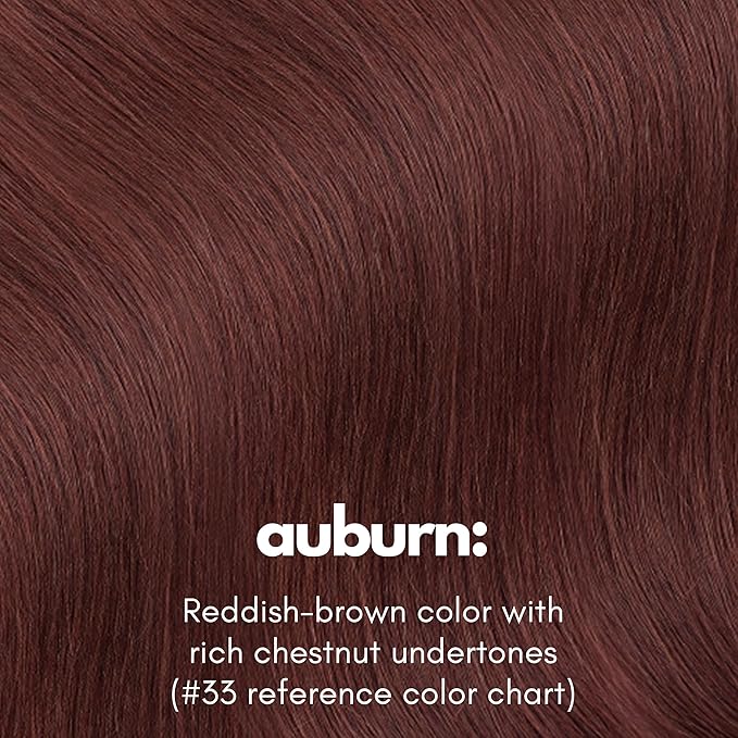 Irresistible Me Real Human Hair Extensions Clip Ins – 100% Human Hair Clip In Extensions for Length & Volume – Invisible Extension – Heat Resistant & Dyeable – Auburn, 20 Inches