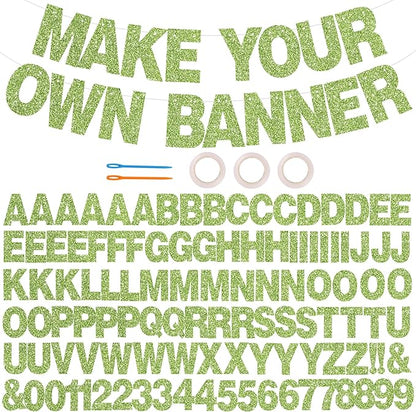 BEISHIDA Grass Green 116 PCS A-Z DIY Letter Custom Banner Party Decor | 111 by Beishida