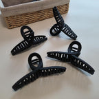 4.3 Inch Hair Claw Clips Large 4 Inch No Slip Big Black Matte Jaw Clip for Thin Fine and Medium Thick Hair Women, 4 Pack