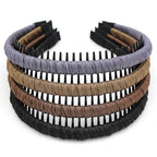 JOBANDFashion Hair Accessories,plastic headbands for women,headband with teeth Suitable Daily Use,Spa,Parties and Yoga(pack of 4)