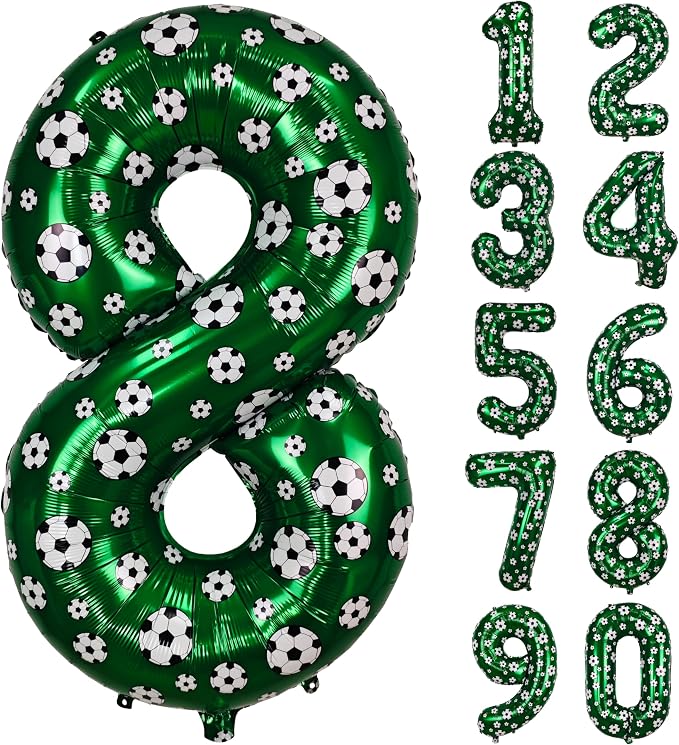 40 Inch Soccer Number 8 Balloons Large Foil Balloon Number 8 Birthday Deco | by Exquisitehighqualitypartydecorationstomeetyoureveryneed%EF%BC%81