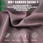 Pillow Cases King Size 2 Pack, Bamboo Rayon Cooling Pillowcases with Envelope Closure, Cool Breathable Pillow Case for Hot Sleepers & Night Sweats, 20x40 inches,Greish Purple