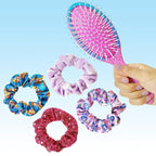 Luv Her Paw Patrol Hair Accessories Set - 9 inch Detangling Brush, 4 Scrunchies & Hair Ties for Girls