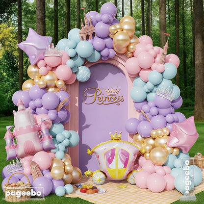 Princess Balloon Garland Arch for Girls Princess Baby Shower Birthday Party | - Image 5