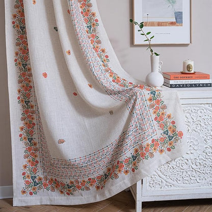 MYSKY HOME Boho Floral Curtains - Image 2