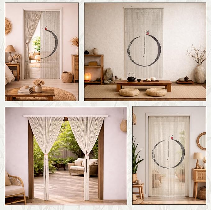 Fishing Art Beaded Bamboo Curtain - Image 6