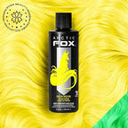 Arctic Fox Semi-Permanent Hair Dye, Neon Yellow, UV Reactive, Vegan & Cruelty-Free, Ammonia-Free, Conditioning Formula, Long Lasting, For All Hair Types, 8 Fl Oz (Pack of 2)