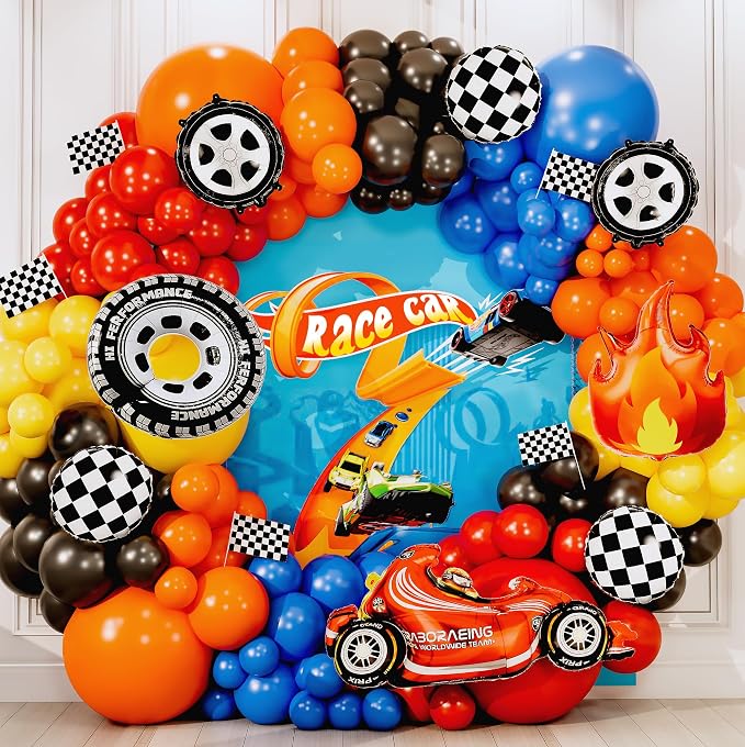 ALL-IN-1 Race Car Balloon Arch Kit - Image 9