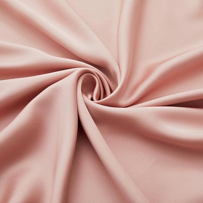 Luxury Bamboo Market | King Envelope Pillowcase Set | 100% Viscose Made from Bamboo | Organically Grown | Ultra Soft | Cooling | 2pcs [Rose Quartz]