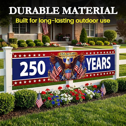 250th Anniversary Eagle Banner 2x10ft - Image 4