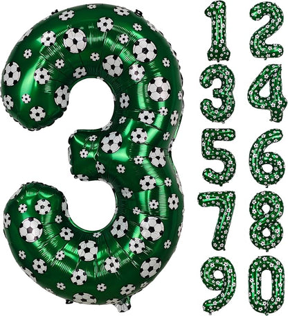 40 Inch Soccer Number 3 Balloons Large Foil Balloon Number 3 Birthday Deco | by Exquisitehighqualitypartydecorationstomeetyoureveryneed%EF%BC%81