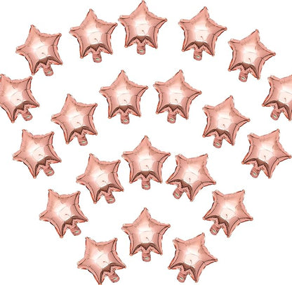 5 Inch RoseGold Star Shape Foil Balloons by MEPDNGN