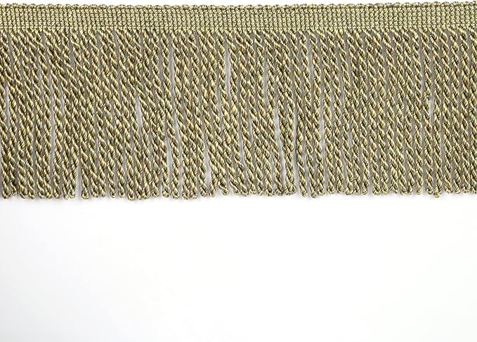 5 Yard Curtain Bullion Fringe Trim-Rayon Tassel Embellishments | 4 Inch Wide - Image 2