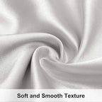 NTBAY 2 Pack Satin Queen Pillowcases for Hair and Skin, Luxurious and Silky Pillow Cases with Envelope Closure, 20x30 Inches, Silver Grey