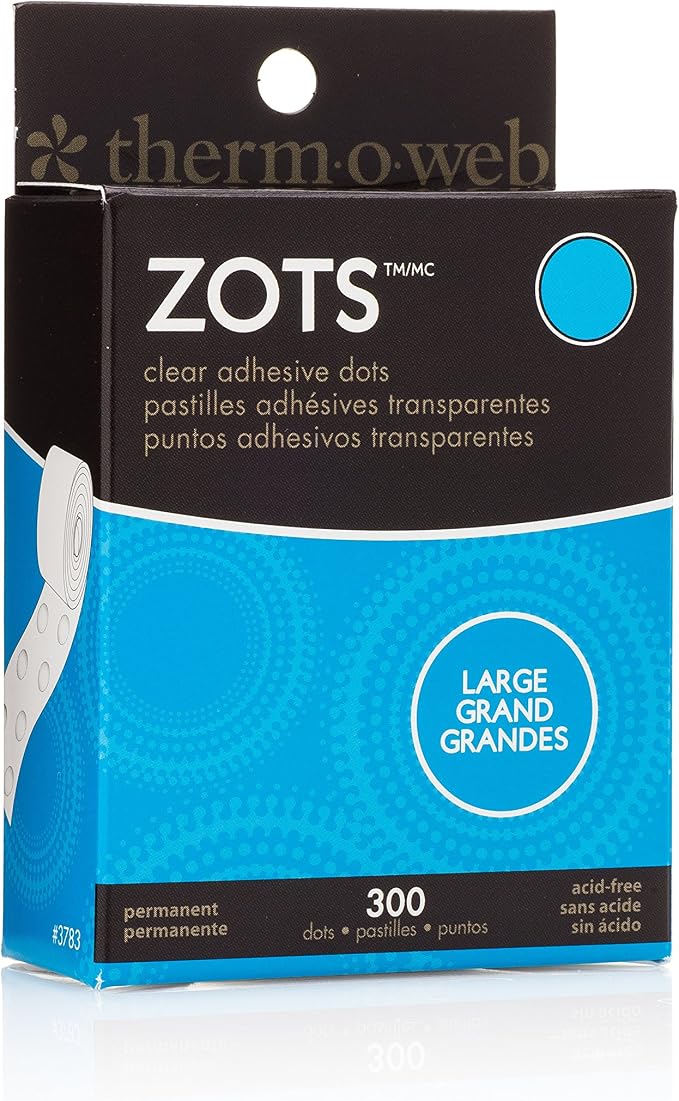 Thermoweb Zots Clear Adhesive Dots, 1/2-Inch-by-1/64-Inch Thick by iCraft