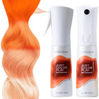 Just Color Hair Dye Spray | Semi-Permanent | 10-Minute Process | Custom Color Options | Clementine Orange | Leave in Conditioner | Ammonia & PPD Free | Lasts 8-12 Washes | Pack of 2