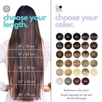 Irresistible Me Real Human Hair Extensions Clip Ins – 100% Human Hair Clip In Extensions for Length & Volume – Invisible Clip-In Extension – Heat Resistant & Dyeable – Natural Black, 24 Inches