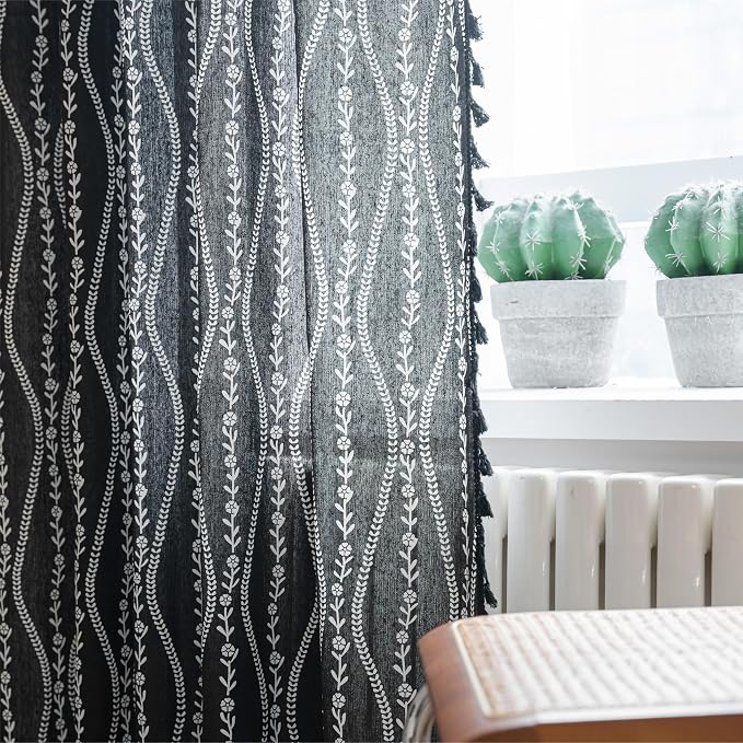 Sutuo Home Boho Curtains 63 Inches Length - Image 2