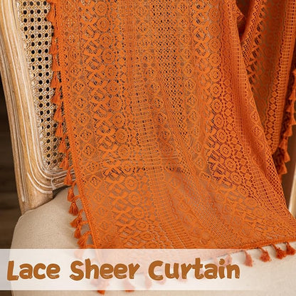 Sutuo Home Terracotta Boho Doorway Curtains - Image 7