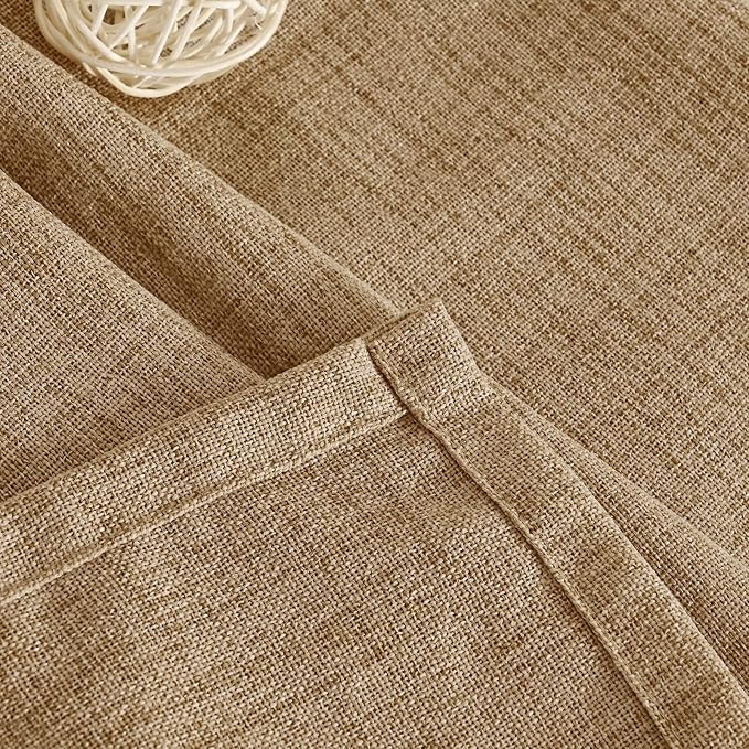 YoungsTex Toffee Linen Curtains 63 Inches Long - Image 7